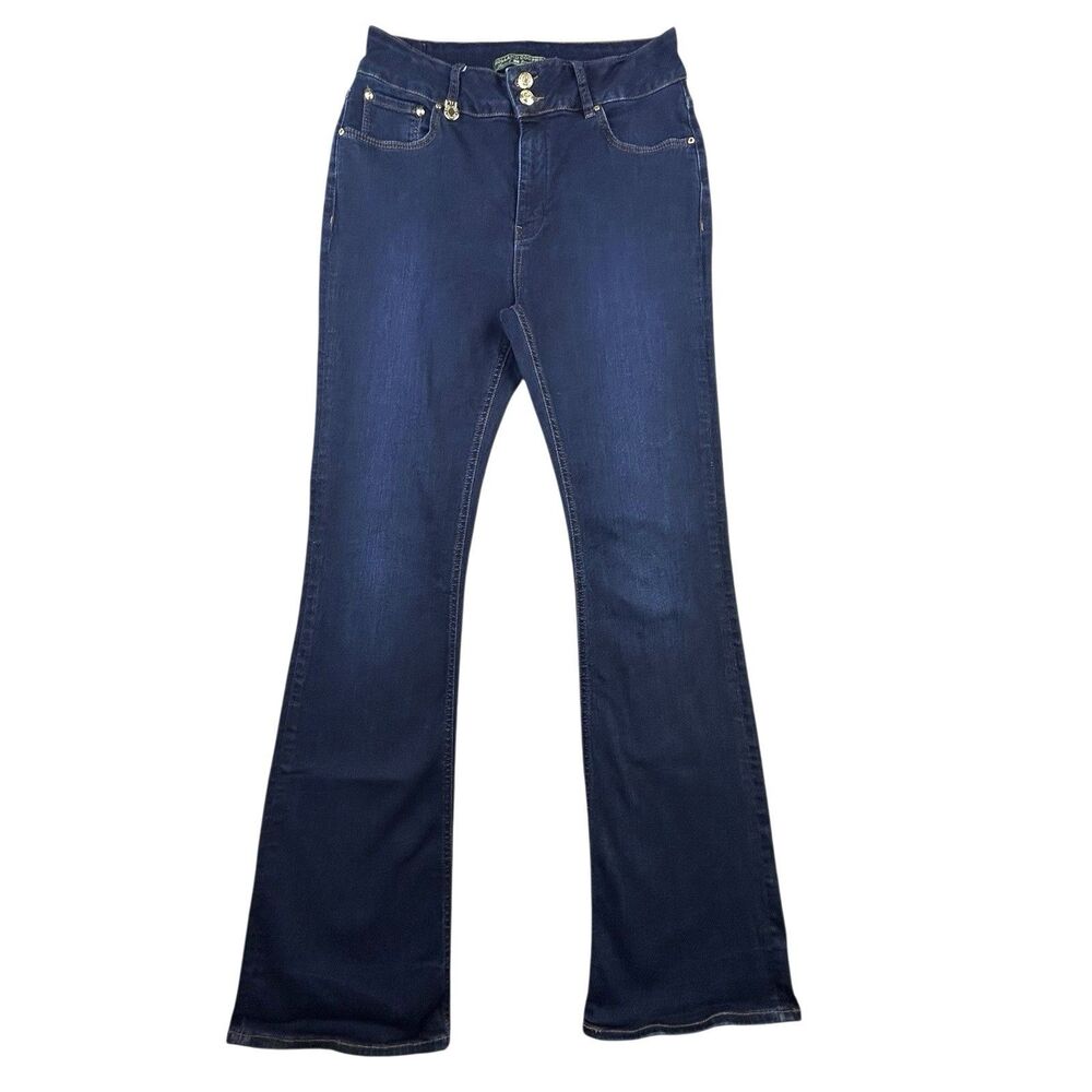 Holland Cooper Jeans Womens Size 16 R Blue Denim Dark Wash Bootcut High Rise